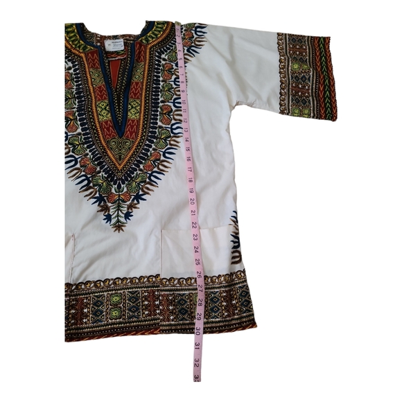 Vintage 1970s Jamaican Dashiki Boho Chic - Picture 9 of 9